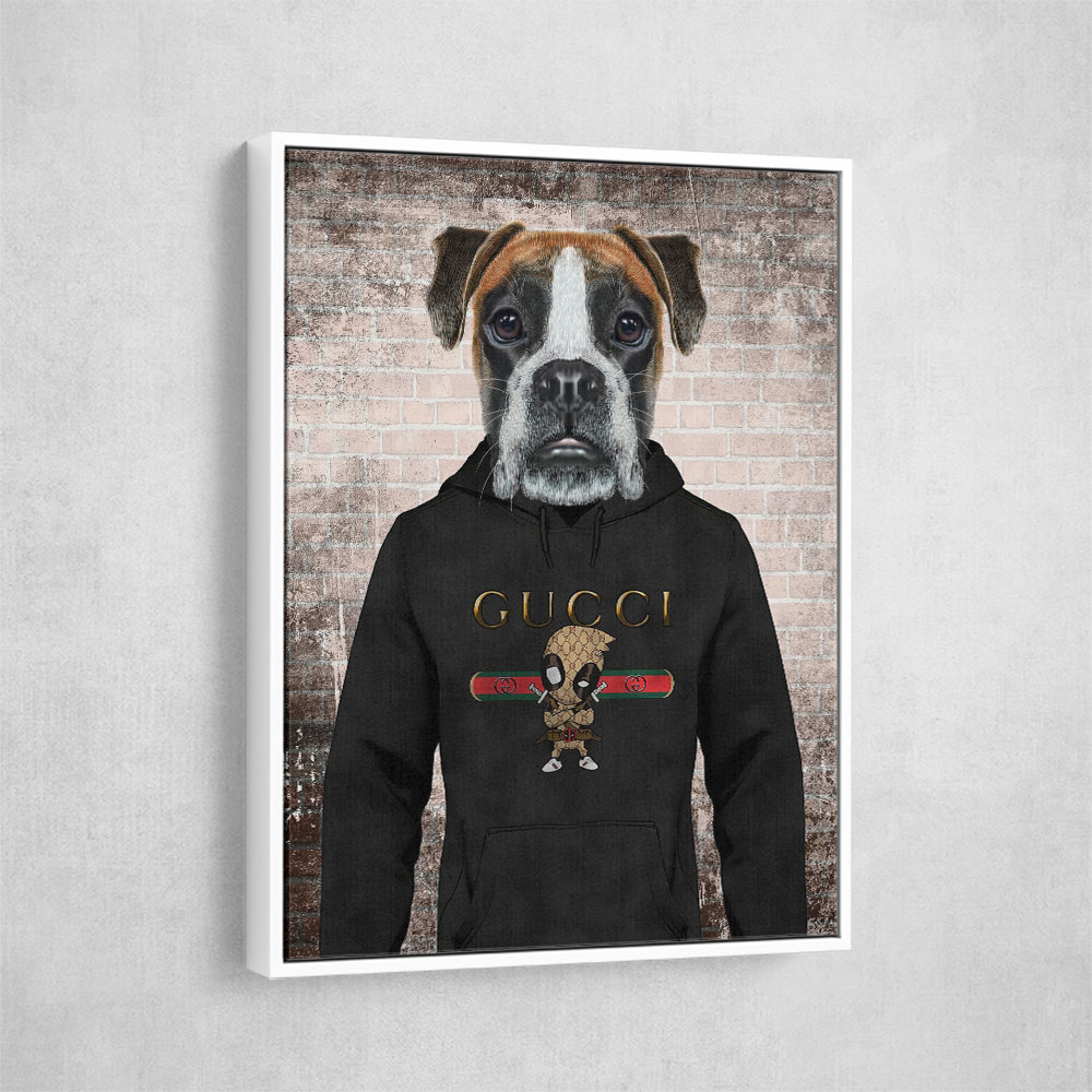 Boxer Dog in a Hoodie Boxer Dog in a Hoodie