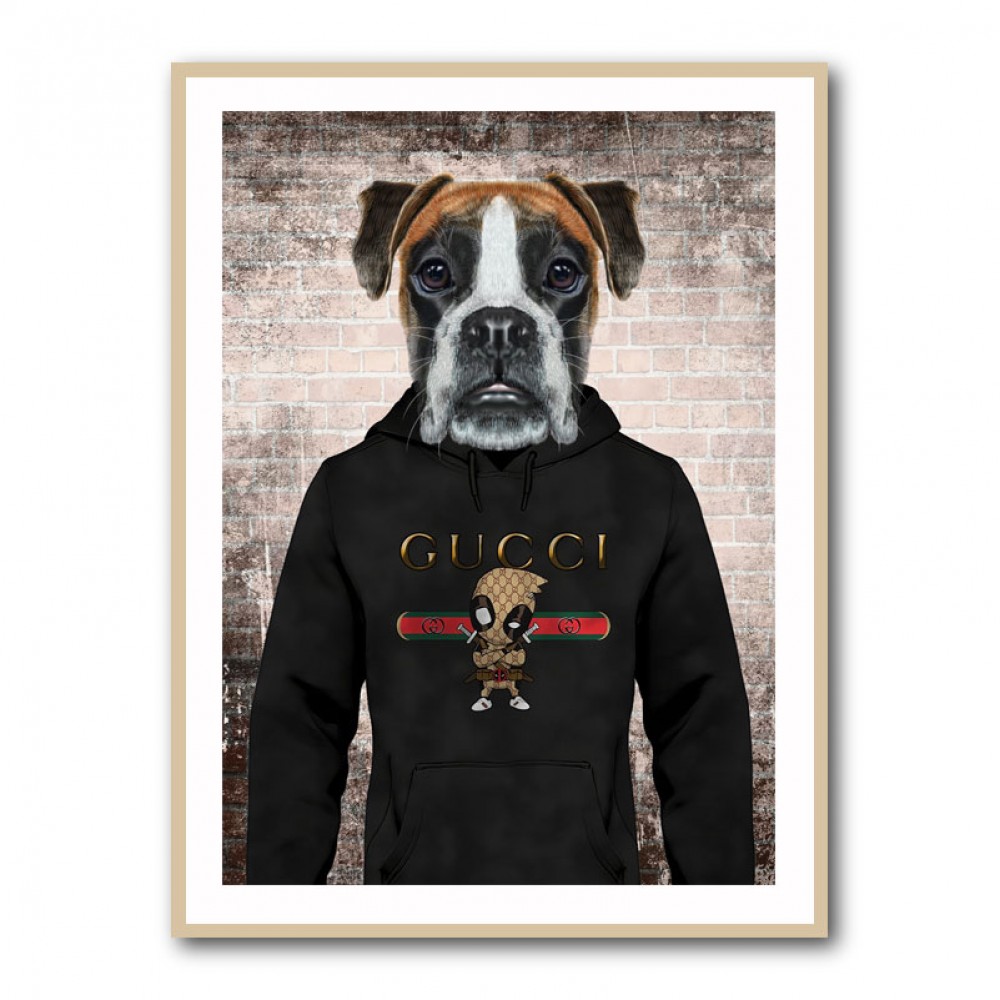 Boxer Dog in a Hoodie Boxer Dog in a Hoodie