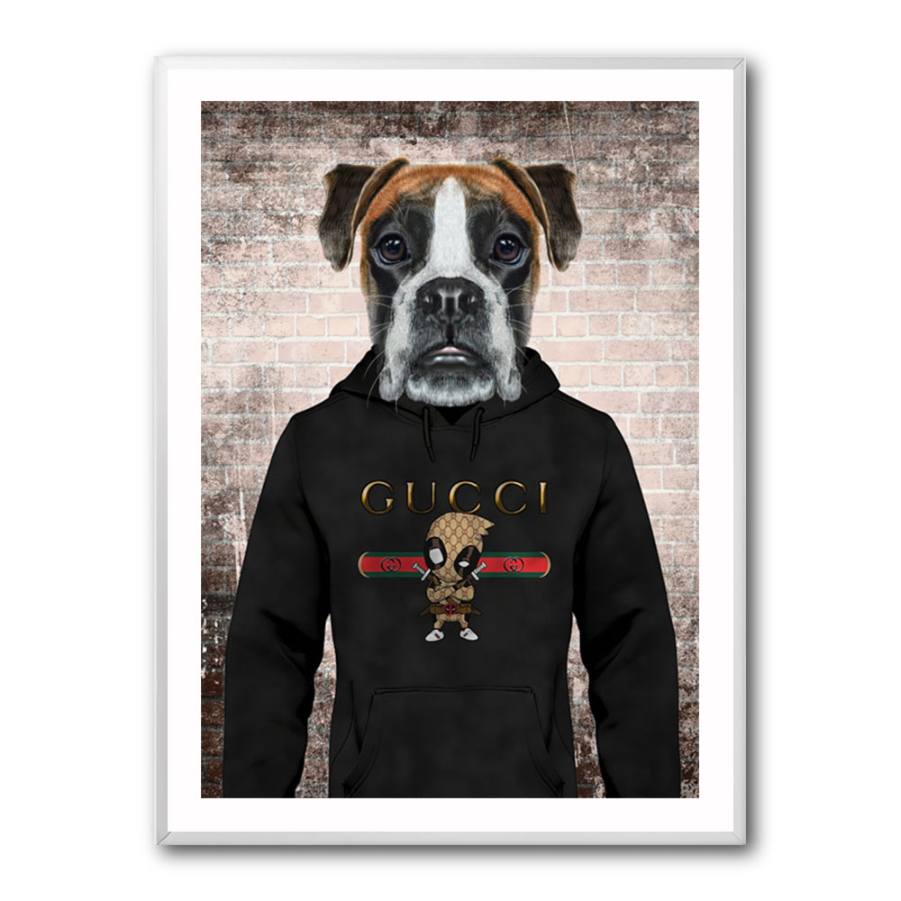 Boxer Dog in a Hoodie Boxer Dog in a Hoodie
