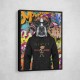 Boxer Dog in a Hoodie Graffiti