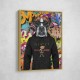 Boxer Dog in a Hoodie Graffiti