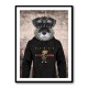 Schnauzer Dog in a Hoodie
