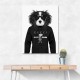 Cavalier King Charles Spaniel Hoodie Black & White