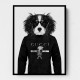 Cavalier King Charles Spaniel Hoodie Black & White