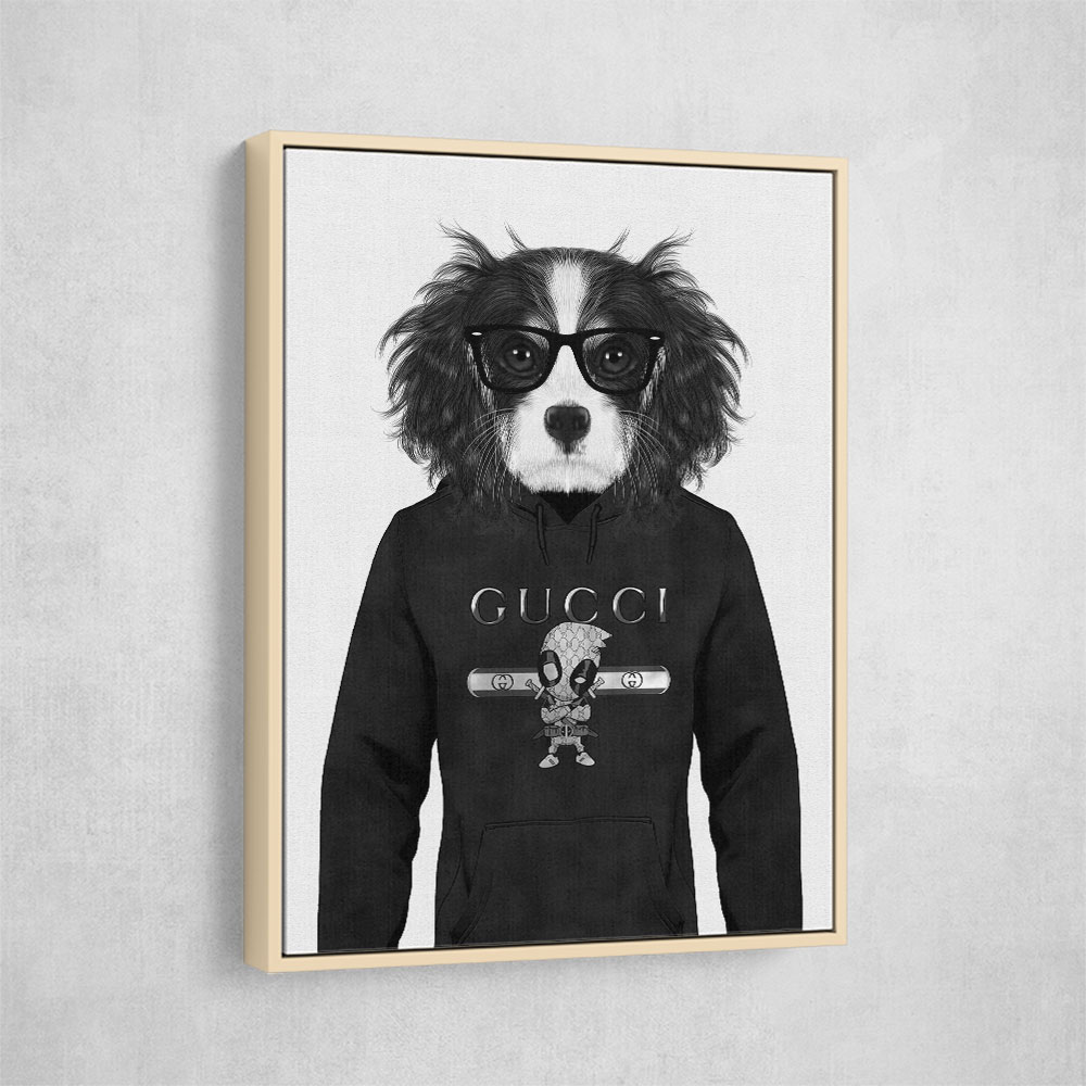 Cavalier King Charles Spaniel Hoodie Black & White