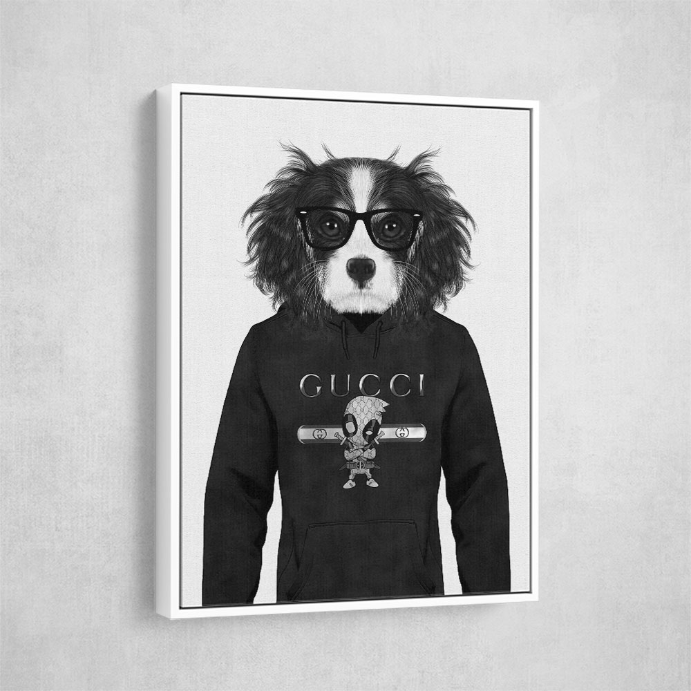 Cavalier King Charles Spaniel Hoodie Black & White