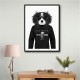 Cavalier King Charles Spaniel Hoodie Black & White