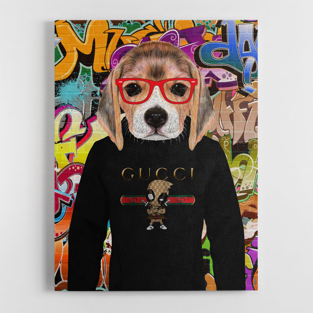 Beagle Hoodie Graffiti