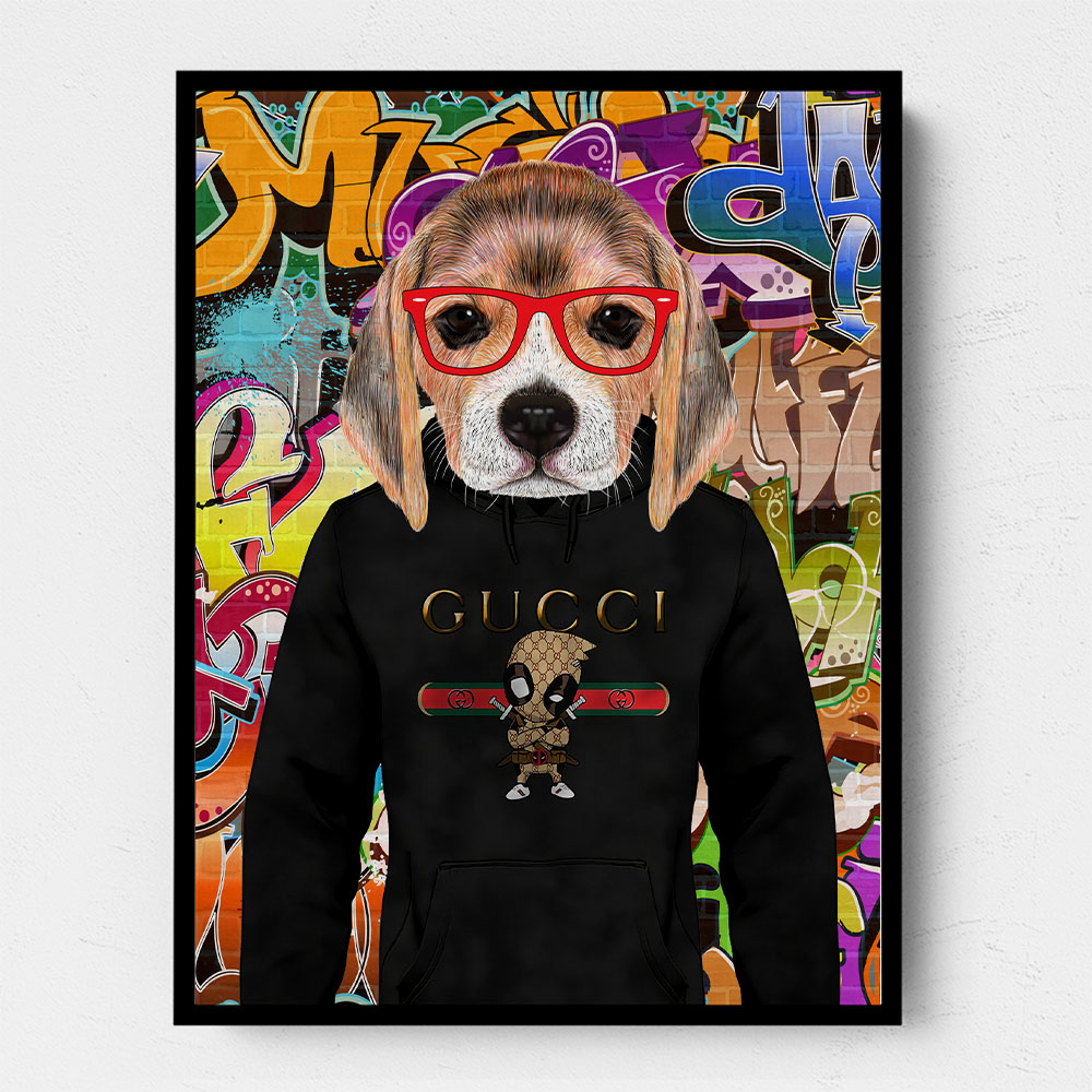 Beagle Hoodie Graffiti