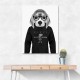 Beagle Hoodie Black and White