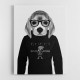 Beagle Hoodie Black and White