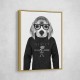 Beagle Hoodie Black and White