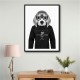 Beagle Hoodie Black and White