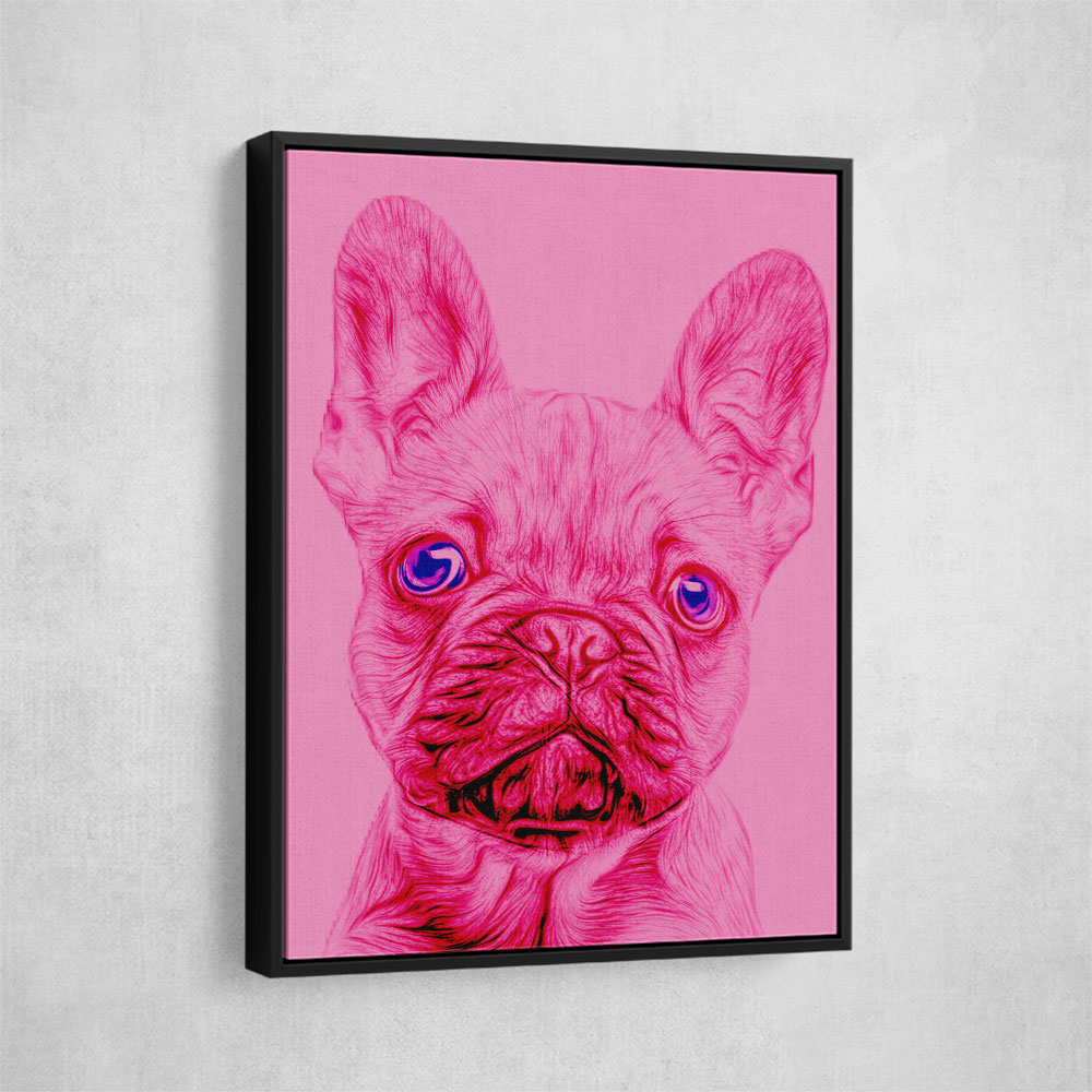 Pink French Bulldog