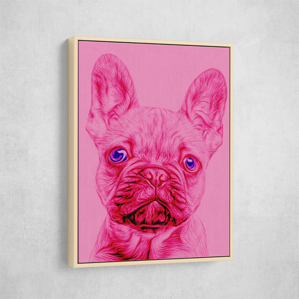 Pink French Bulldog