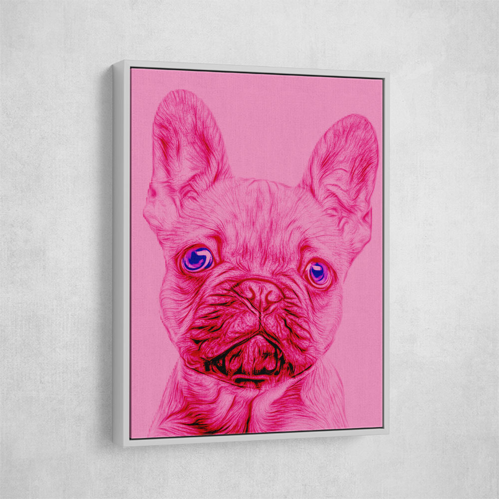 Pink French Bulldog