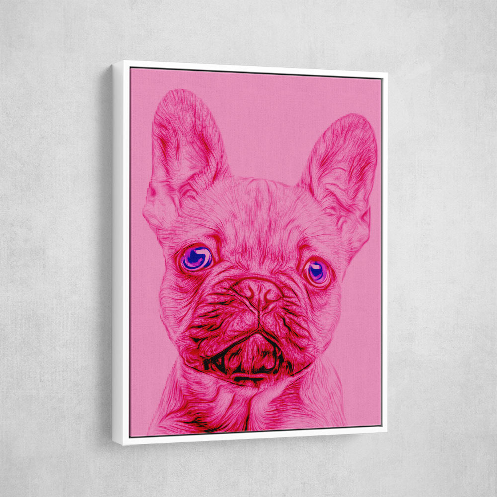 Pink French Bulldog