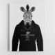Zebra in a Hoodie Black & White Zebra in a Hoodie Black & White