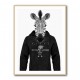 Zebra in a Hoodie Black & White Zebra in a Hoodie Black & White