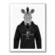 Zebra in a Hoodie Black & White Zebra in a Hoodie Black & White