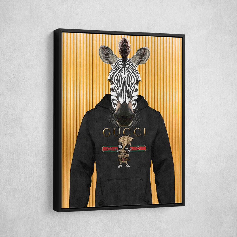 Zebra in a Hoodie Yellow Zebra in a Hoodie Yellow