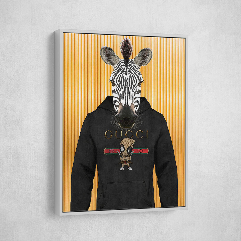 Zebra in a Hoodie Yellow Zebra in a Hoodie Yellow