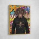 Chocolate Labrador Hoodie Graffiti