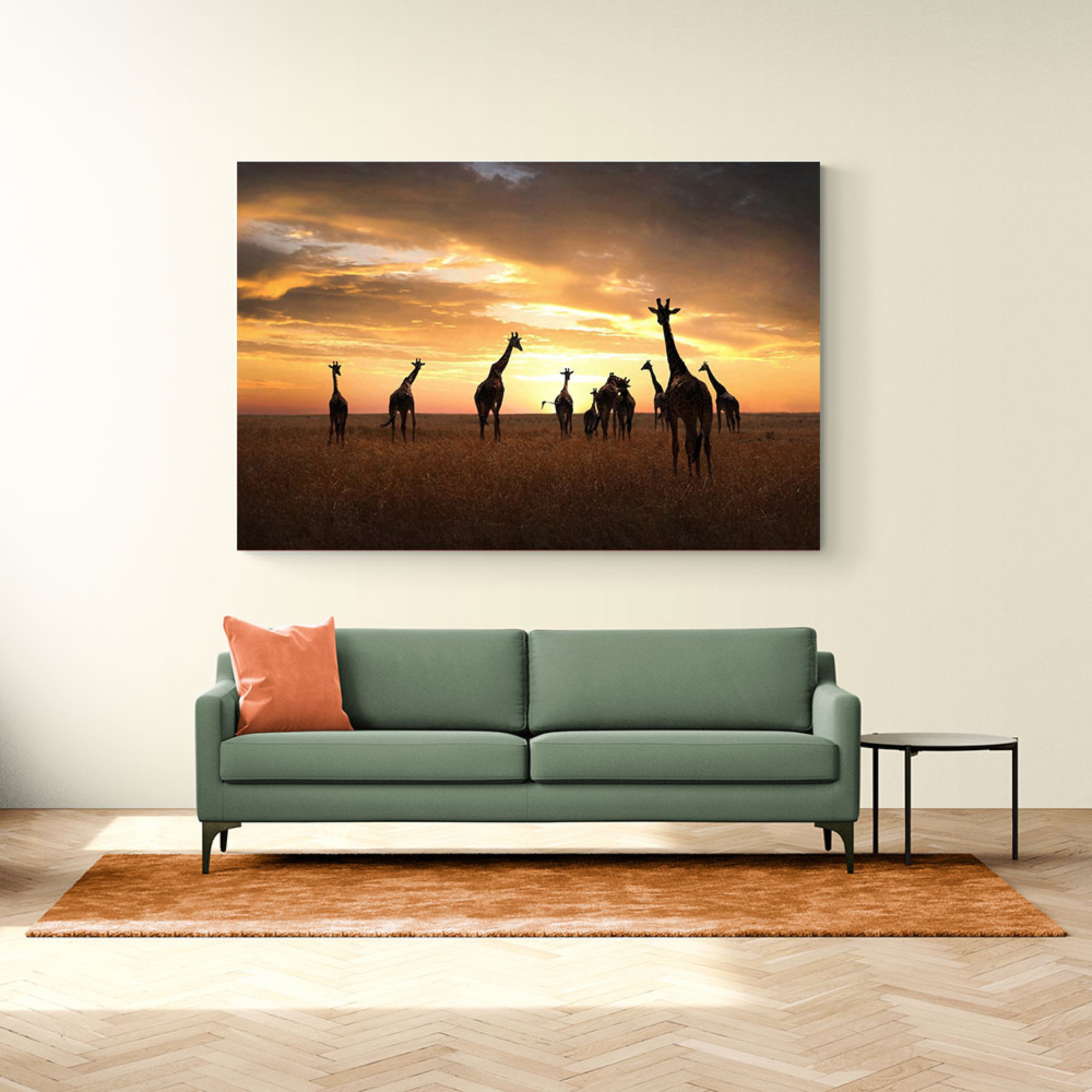 Giraffe Family Wall Art
