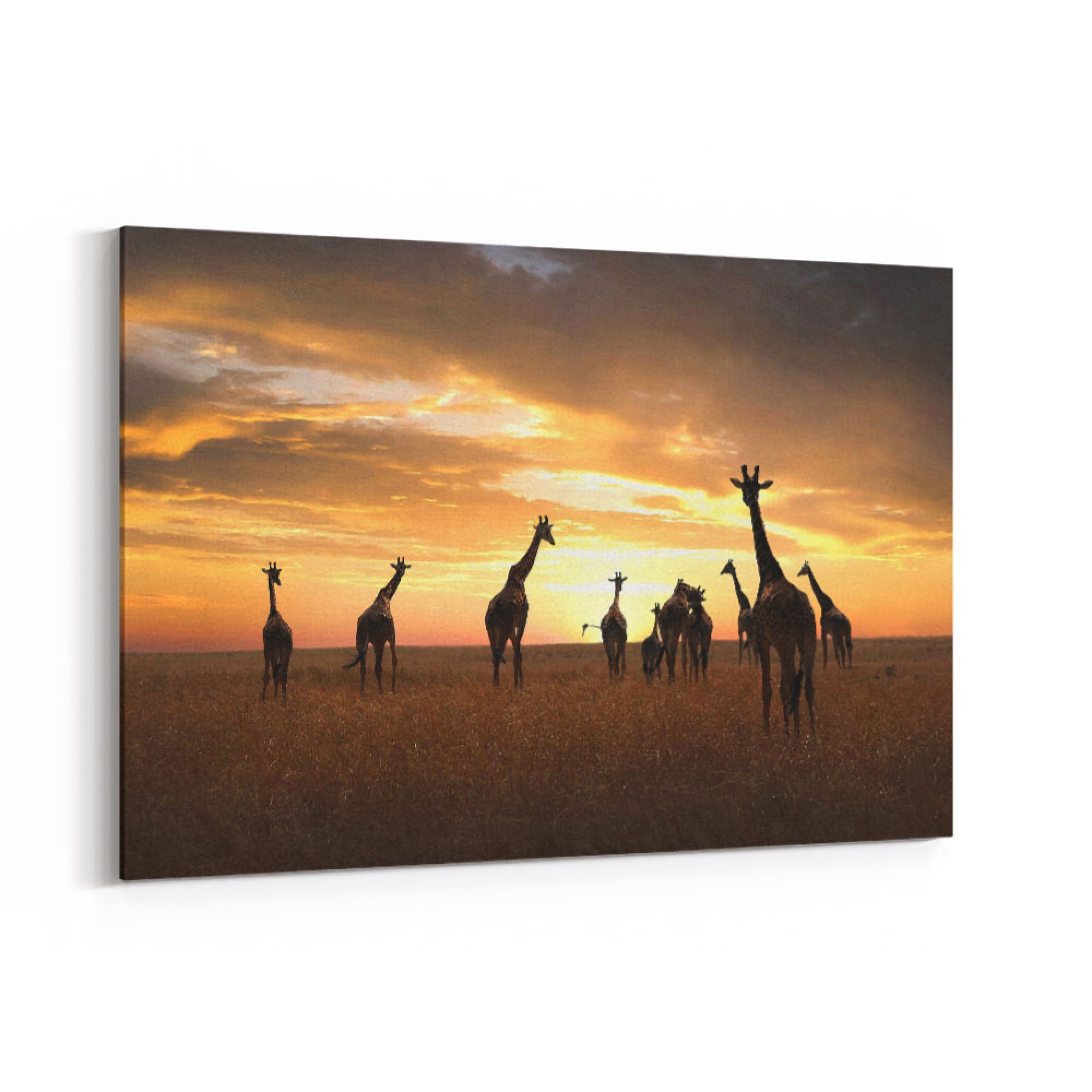 Giraffe Family Wall Art