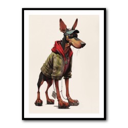Doberman Cartoon