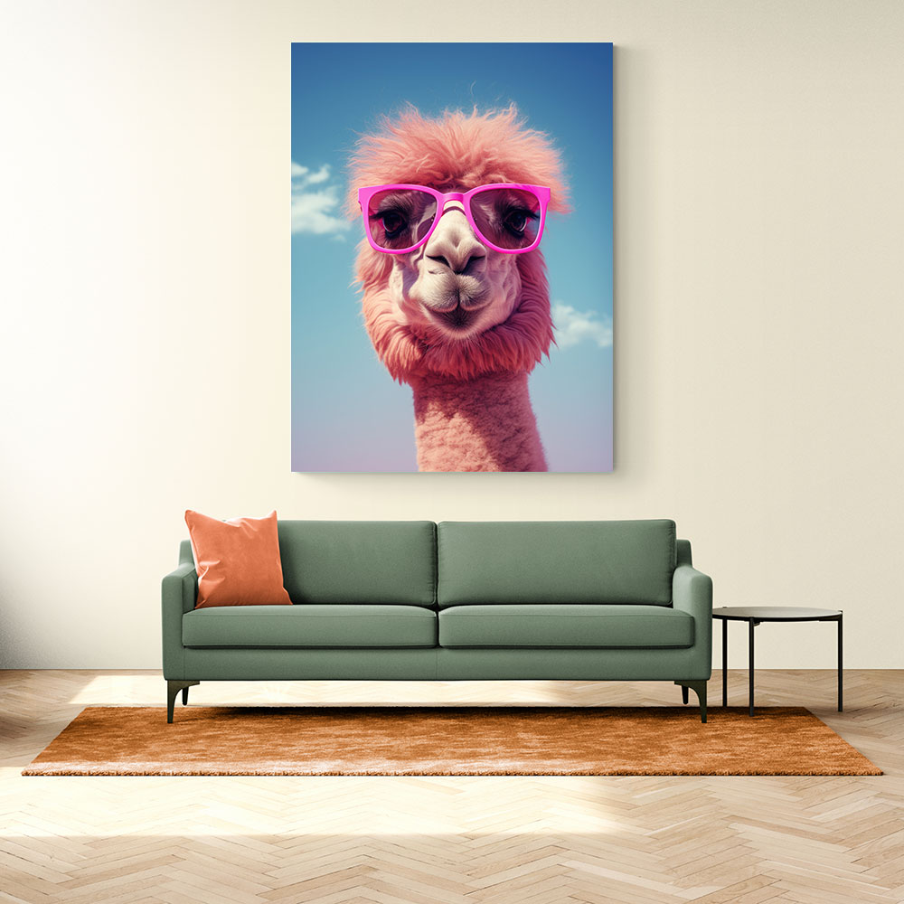 Cool Camel in Her Sunglasses Wall Art