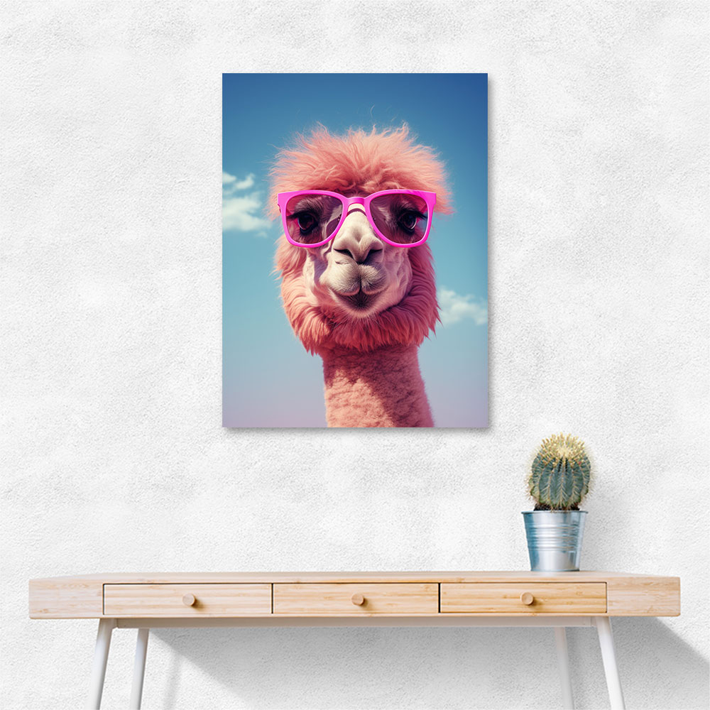 Cool Camel in Her Sunglasses Wall Art