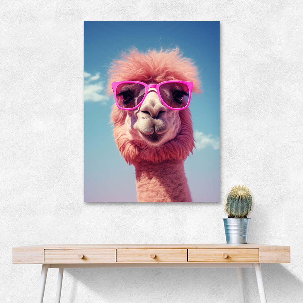 Cool Camel in Her Sunglasses Wall Art