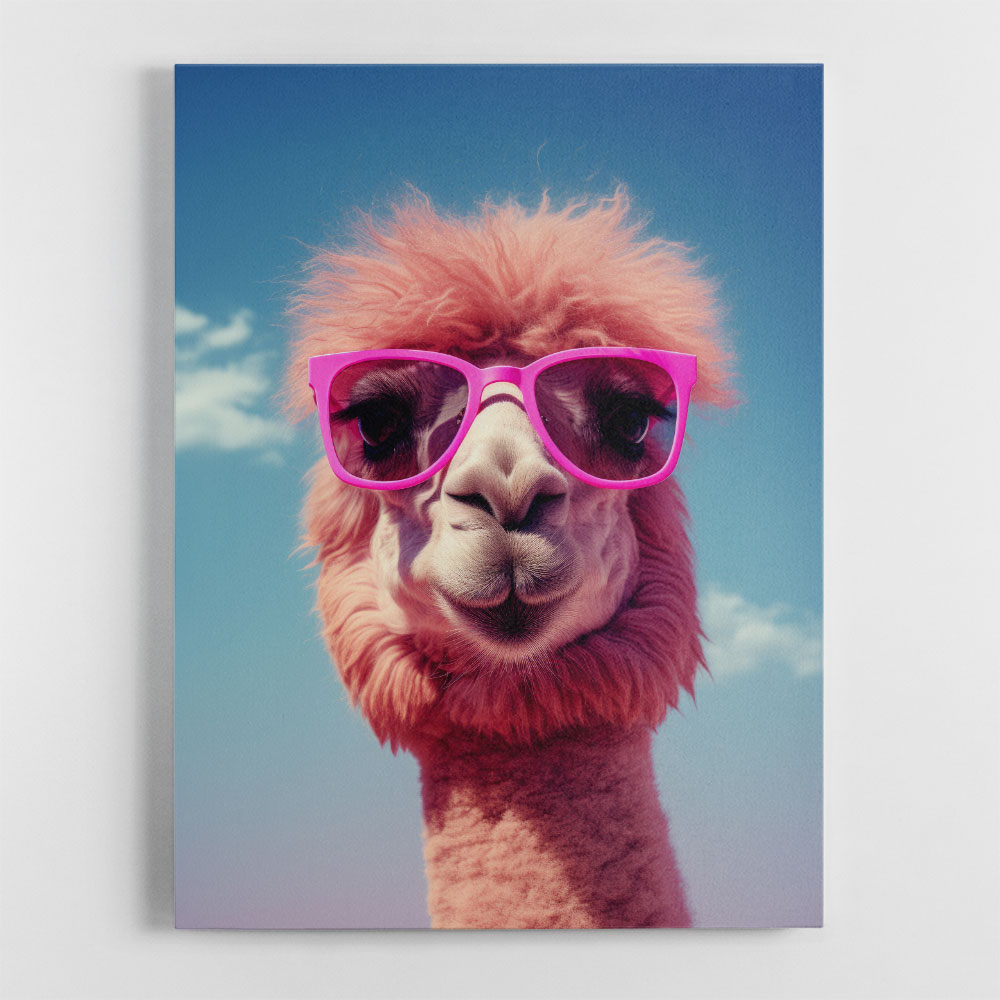 Cool Camel in Her Sunglasses Wall Art