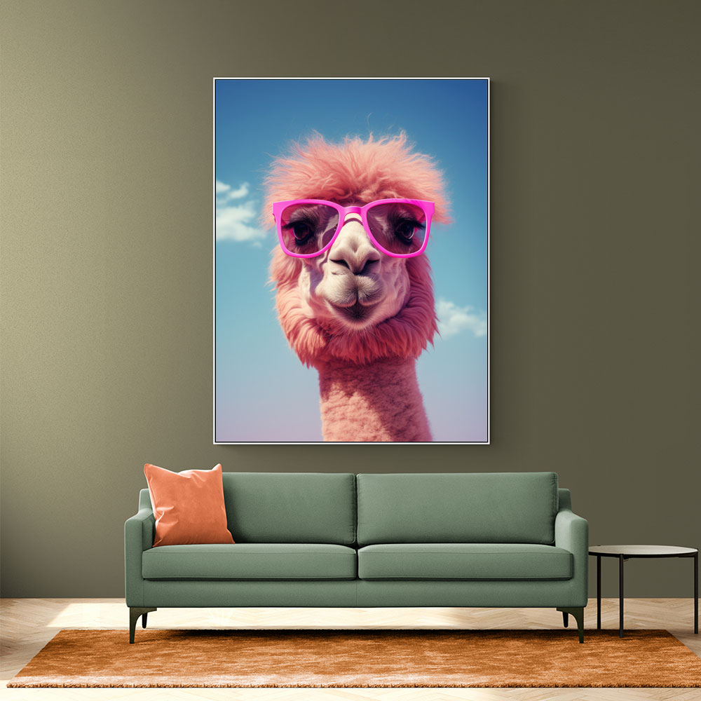 Cool Camel in Her Sunglasses Wall Art