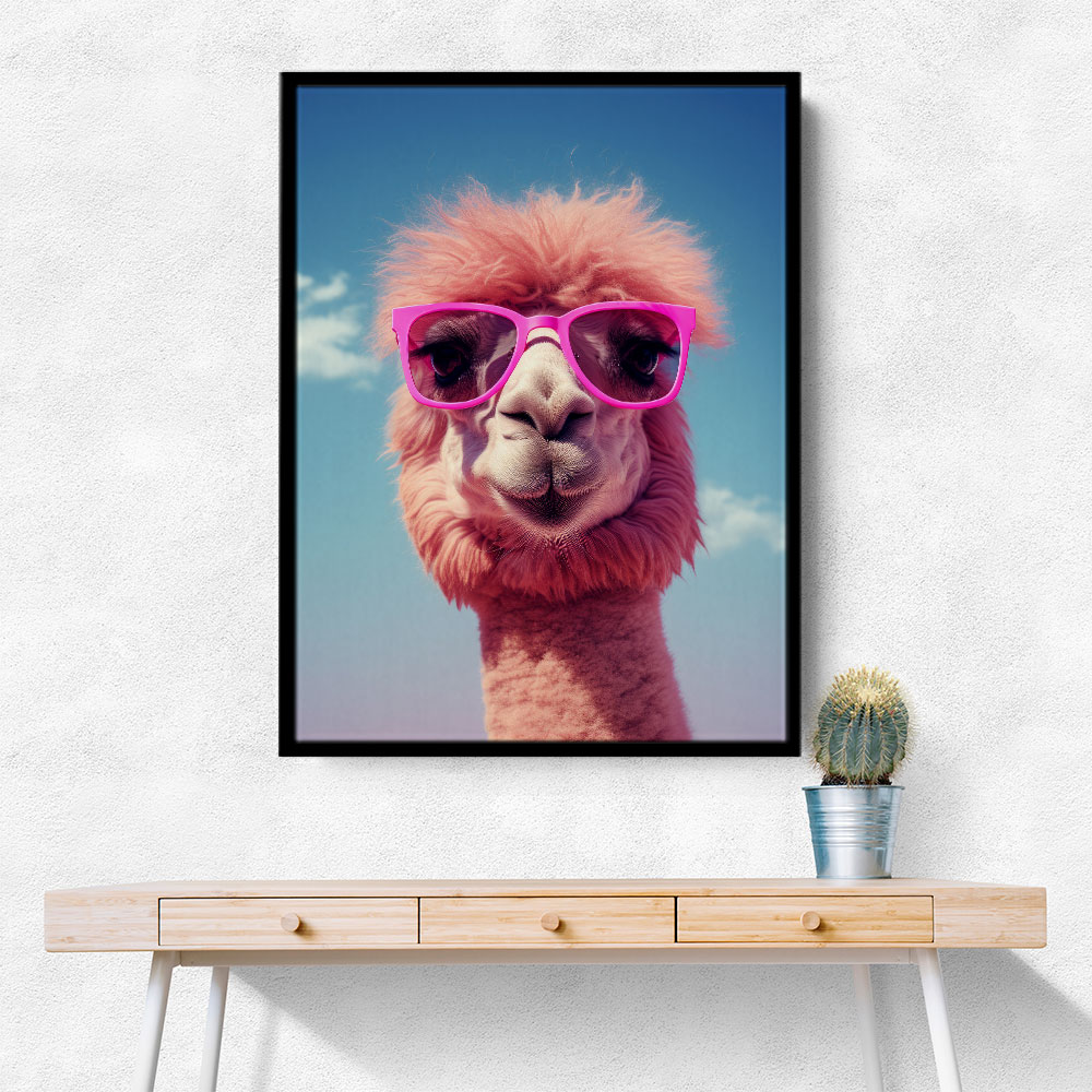 Cool Camel in Her Sunglasses Wall Art