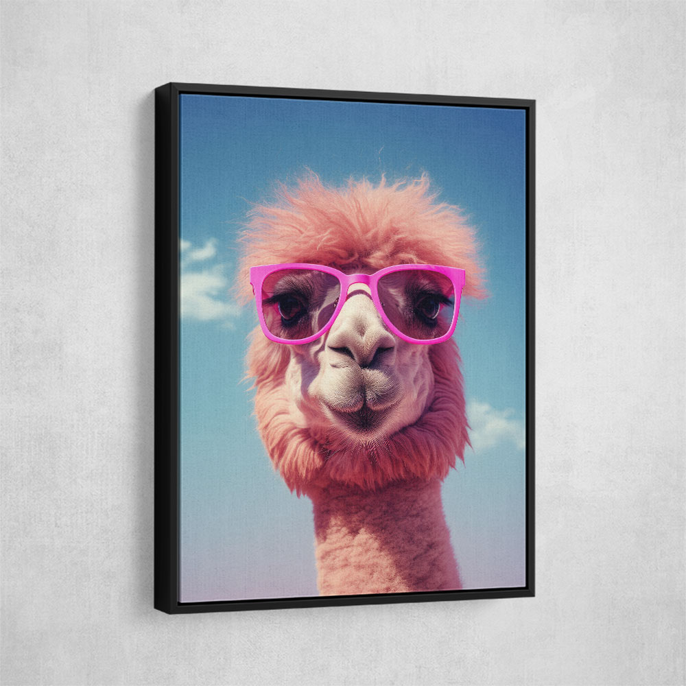 Cool Camel in Her Sunglasses Wall Art