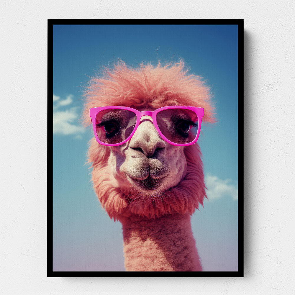 Cool Camel in Her Sunglasses Wall Art