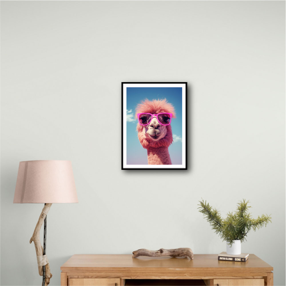 Cool Camel in Her Sunglasses Wall Art