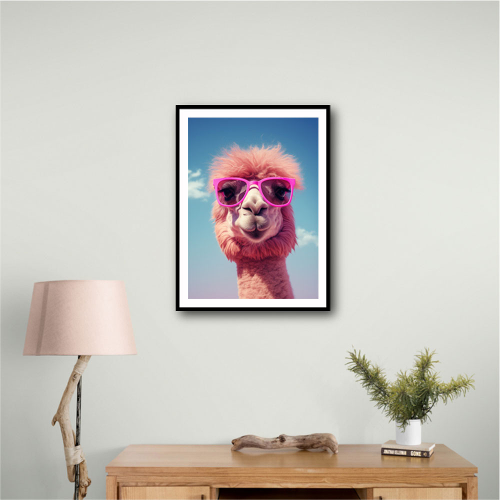 Cool Camel in Her Sunglasses Wall Art