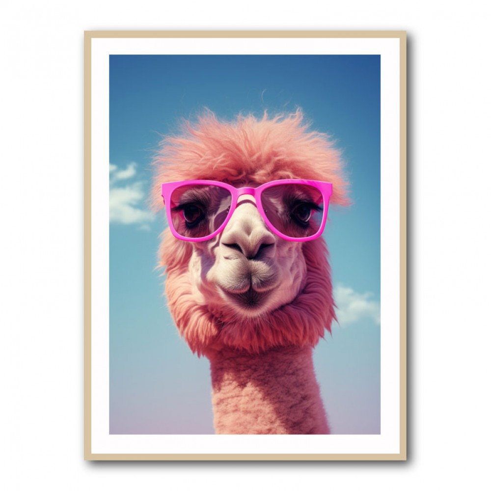 Cool Camel in Her Sunglasses Wall Art