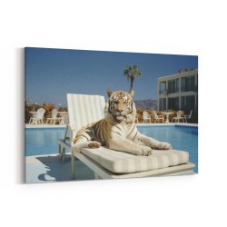 The Lounging Tiger Wall Art