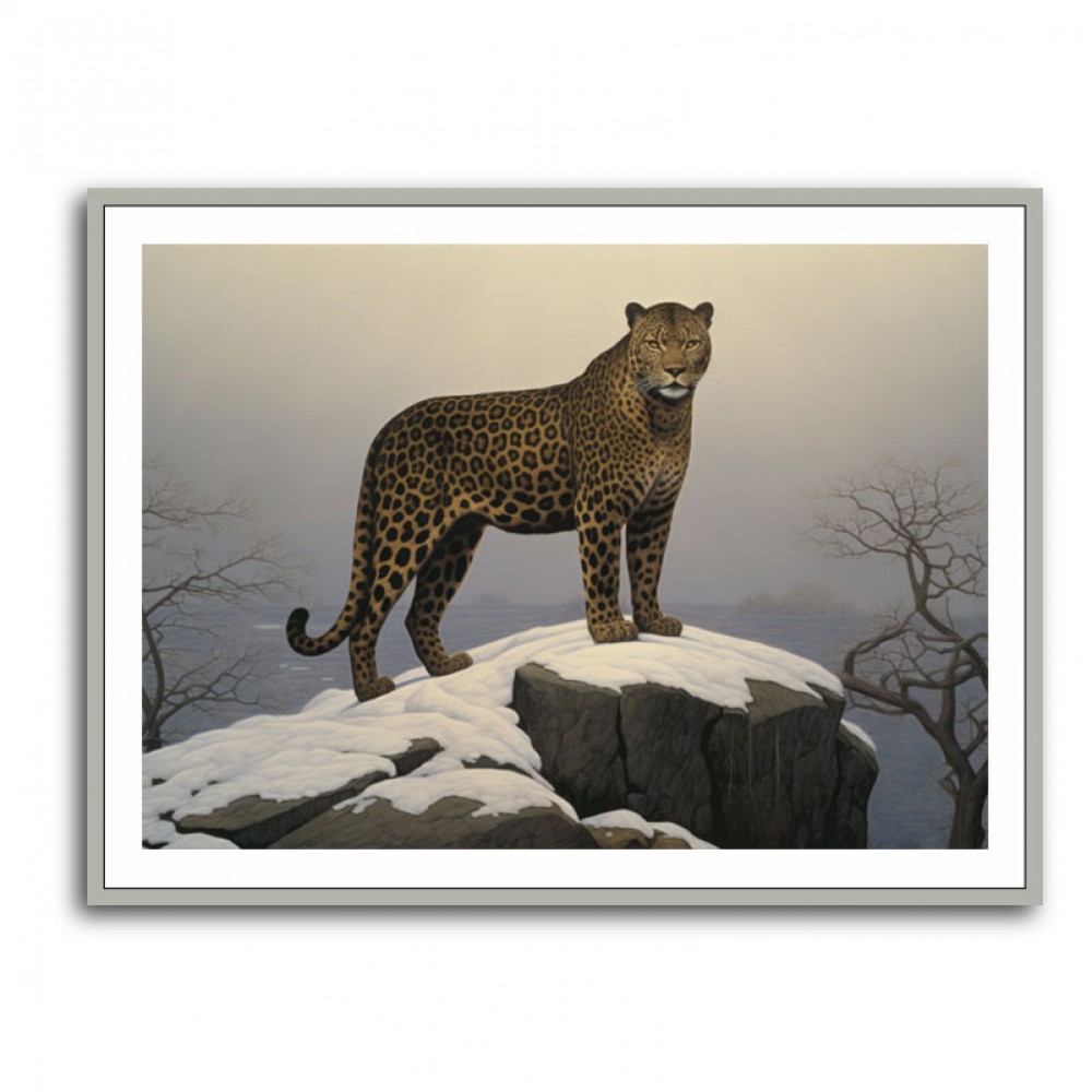 Mountain Snowy Leopard