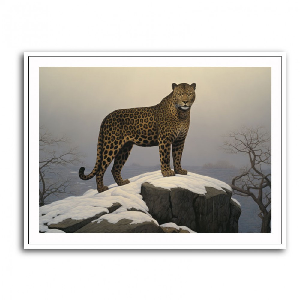 Mountain Snowy Leopard