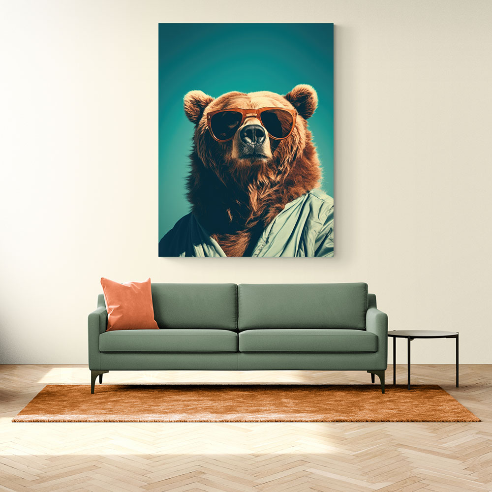 Cool Brown Bear Wall Art Cool Brown Bear Wall Art