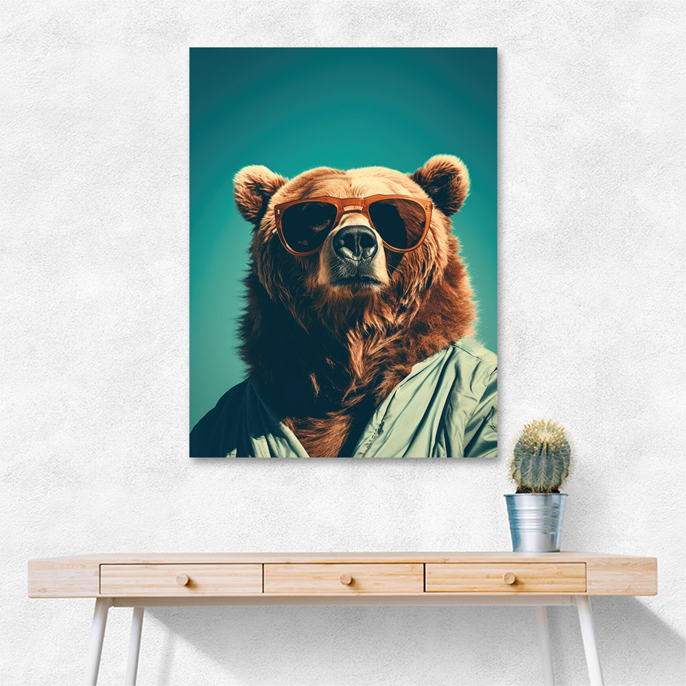 Cool Brown Bear Wall Art