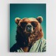 Choose Product Type:: Canvas Cool Brown Bear Wall Art