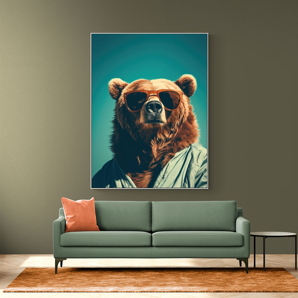 Cool Brown Bear Wall Art Cool Brown Bear Wall Art