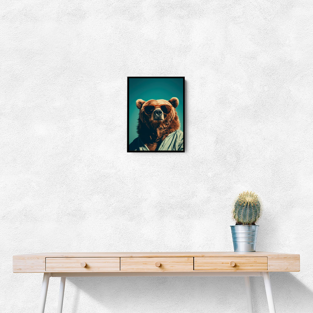 Cool Brown Bear Wall Art