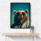 Cool Brown Bear Wall Art